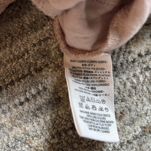 Free People size small Elegant Cream/pink mermaid  Skirt- asymmetrical hem - Picture 5 of 7